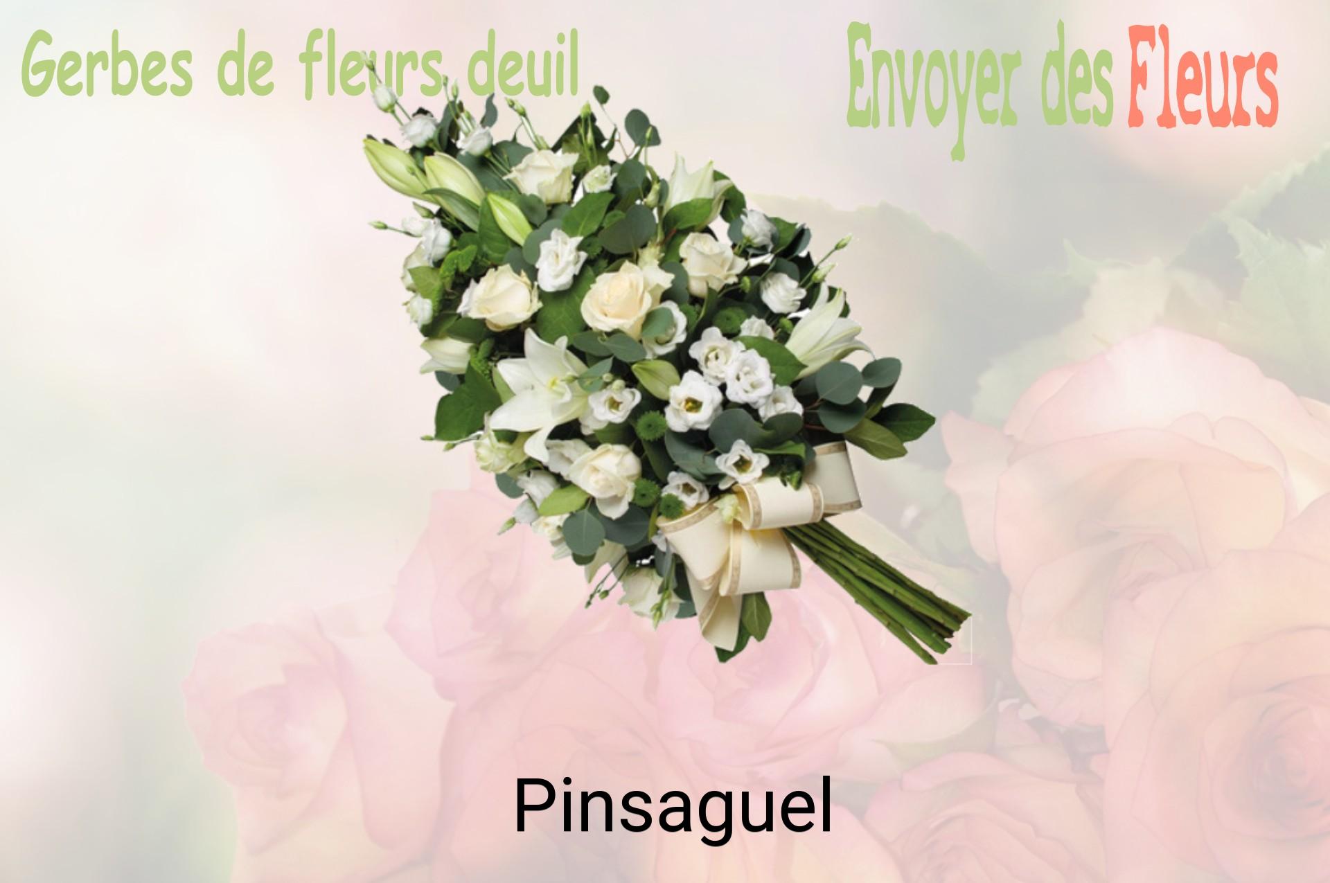 Gerbe de fleurs de deuil livrée à Pinsaguel